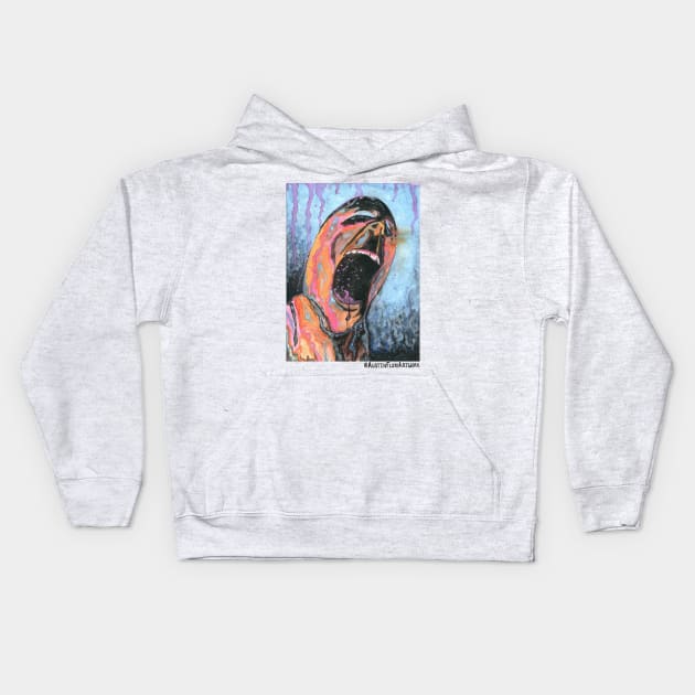 Series of Screams - Pain Kids Hoodie by Austin Floyd Artwork